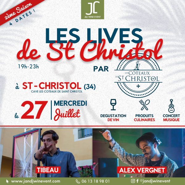 Soirée Lives de Saint Christol avec DJ pour la dégustation de vin