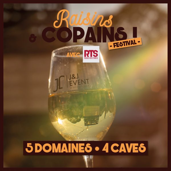 La soirée "Festival Raisins et Copains" à Campagne un verre de vin, une ambiance guinguette pour déguster du vin chez JandJ event