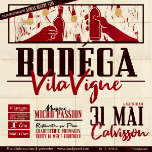 La soirée "Bodega Vilavigne" à Calvisson. Un verre de vin, une ambiance guinguette pour déguster du vin chez JandJ event